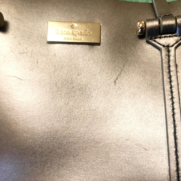 KATE SPADE Arbour Hill Elodie Silver Leather Bag - Picture 9 of 16